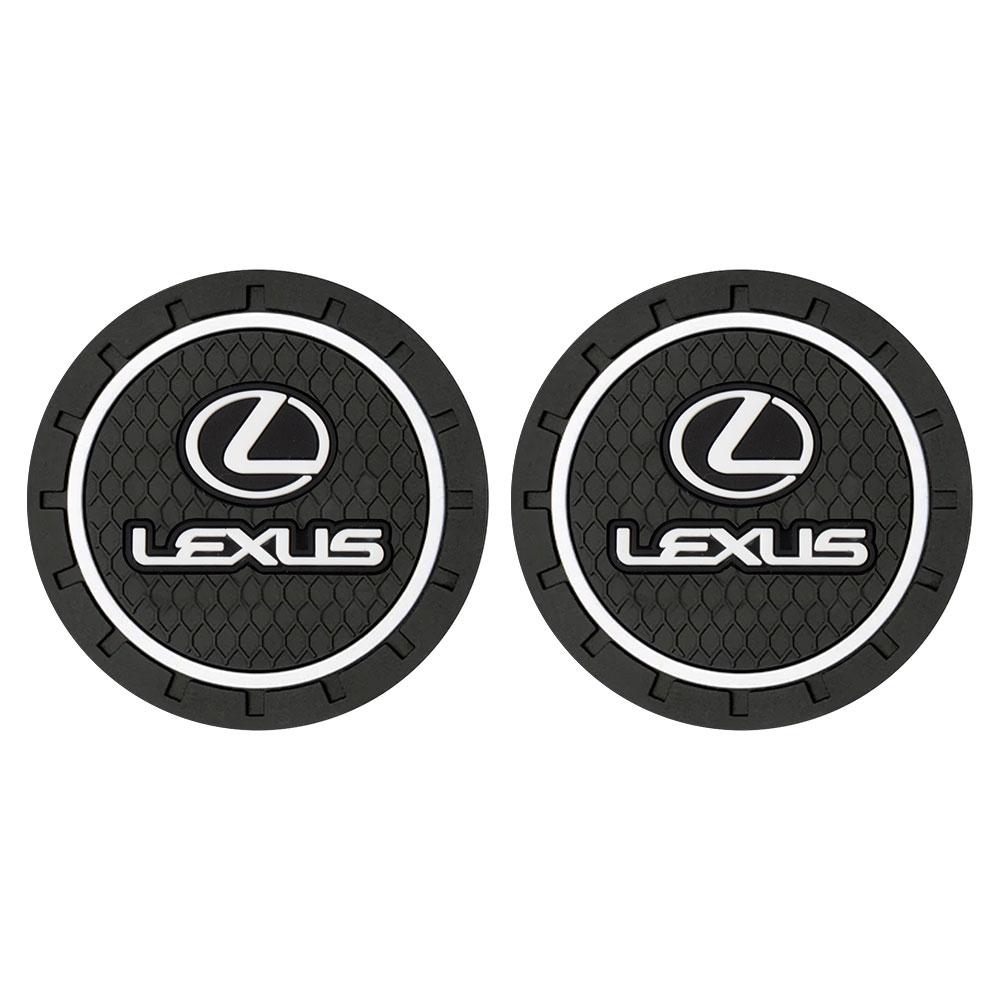1/2PCS Tapis de Porte-Gobelet de Voiture en Silicone Sous-verres Silencieux Accessoires Pour Lexus F SPORT IS250 IS200 CT200h GS300 LS430 RX450h LX570 450H
