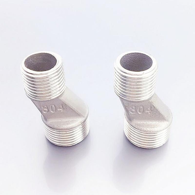 Uprgades Steel Plumbing Adapters Metal Offset Connector Threaded Pipe Adapter Wall Mounted Adapter set for Wall Mounts
