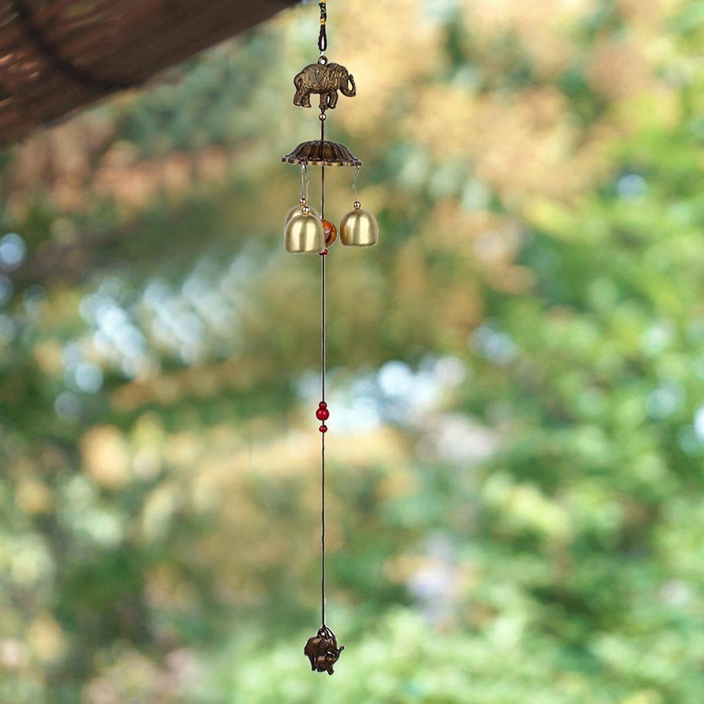 Wind Chimes Metal Bell Animal Shape Home Ornament Outdoor Yard Decor (#02)