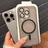 Luxus Ultra Dünne Mattes Case für iPhone 15 14 Plus 13 12 11 Pro Max Für Magsafe Kabelloses Laden Magnetisch Klar Stoßfest Hülle