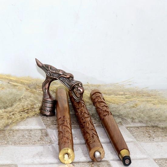 91.44 cm Walking Cane with Solid Brass Dragon Head Walking Stick Brass Walking Stick, Toscano walking stick Men and Women