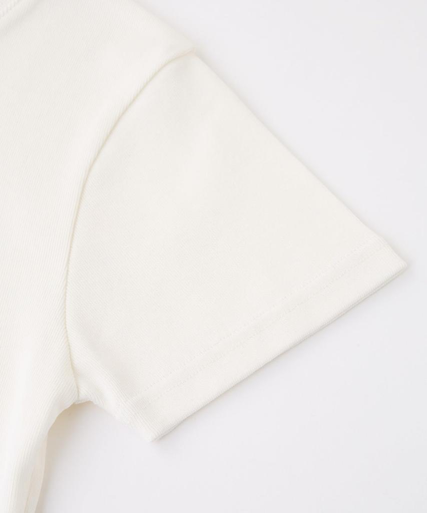 Casual Logo and Stripe Cropped White X-girl S/S Top, Women's,
