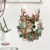 Christmas Reindeer Head Wall Stickers, Christmas Room Decoration Wall Stickers
