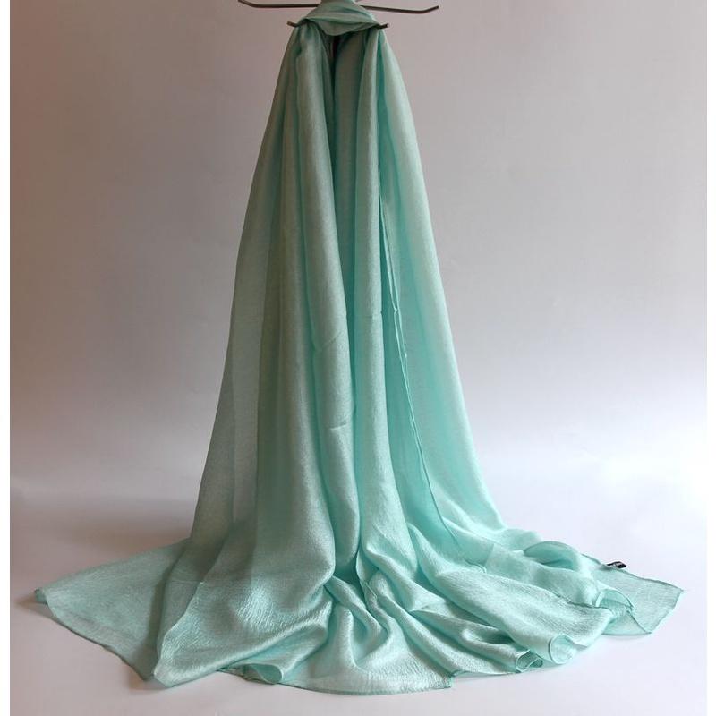 Neuer niederländischer Leinenschal für Damen, einfarbig, Baumwolle und Leinen, All-Match-Schal, Sonnenschutz, Strandtuch, Perle