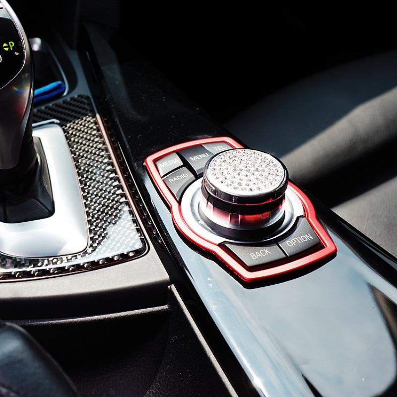 Car Multimedia Buttons Cover Molding Trim Car Accessories Interior for BMW 1 3 4 5 7 Series X1 X3 X4 X5 X6 E81 E87 F30