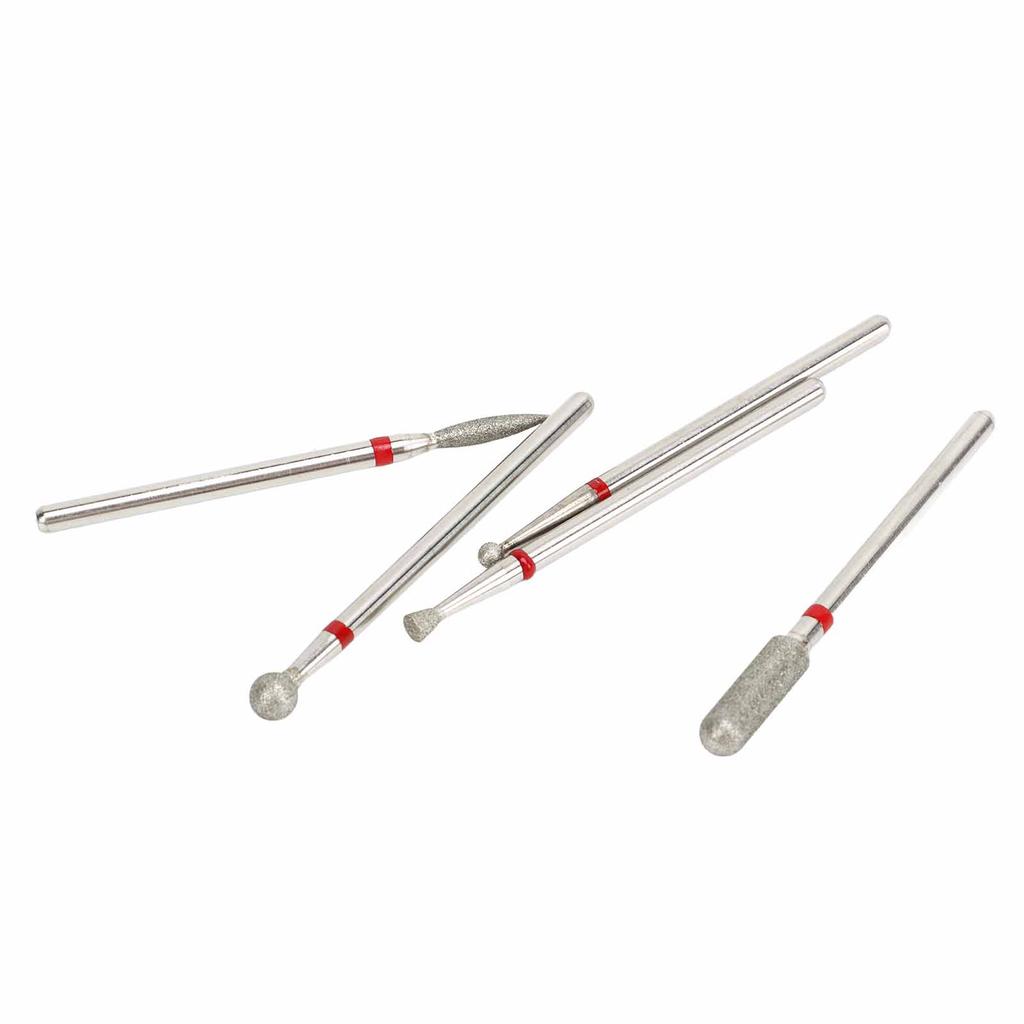 5 Type Nail Art Manicure Drill Bits Nail Drill Bits Pedicure Manicure Grinding Head Portable Polishing Accessory