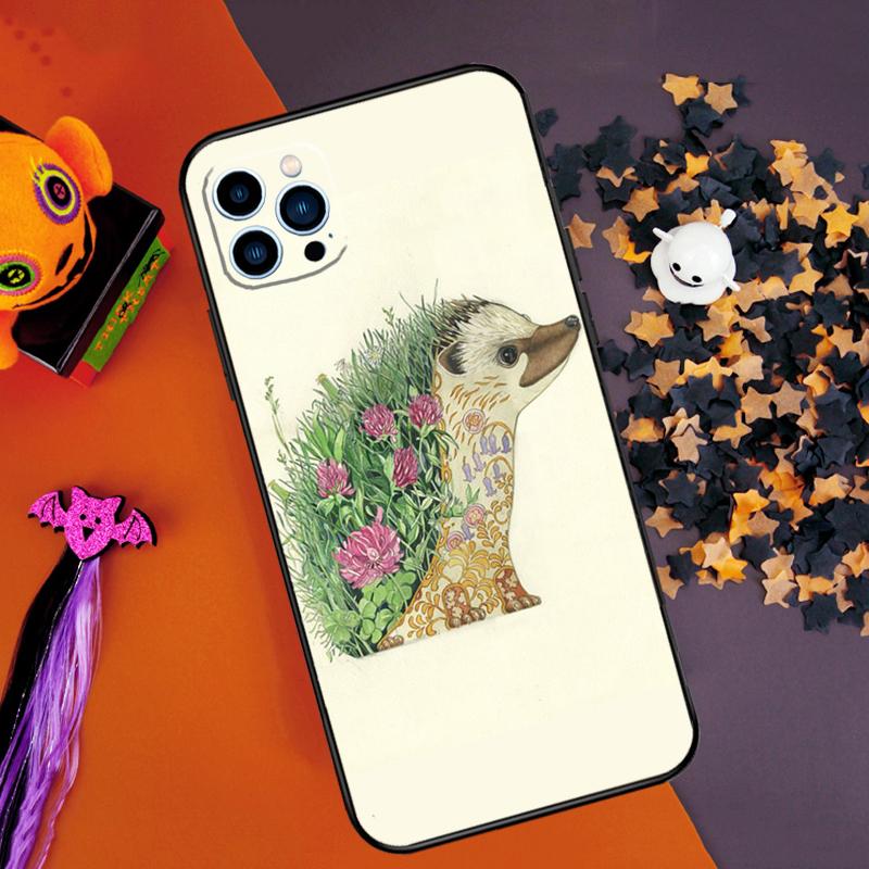 Animal Hedgehog Bumper Case For iPhone 16 15 14 Pro Max 11 12 13 Pro Max Mini XR 16e 16 15 Plus Phone Cover