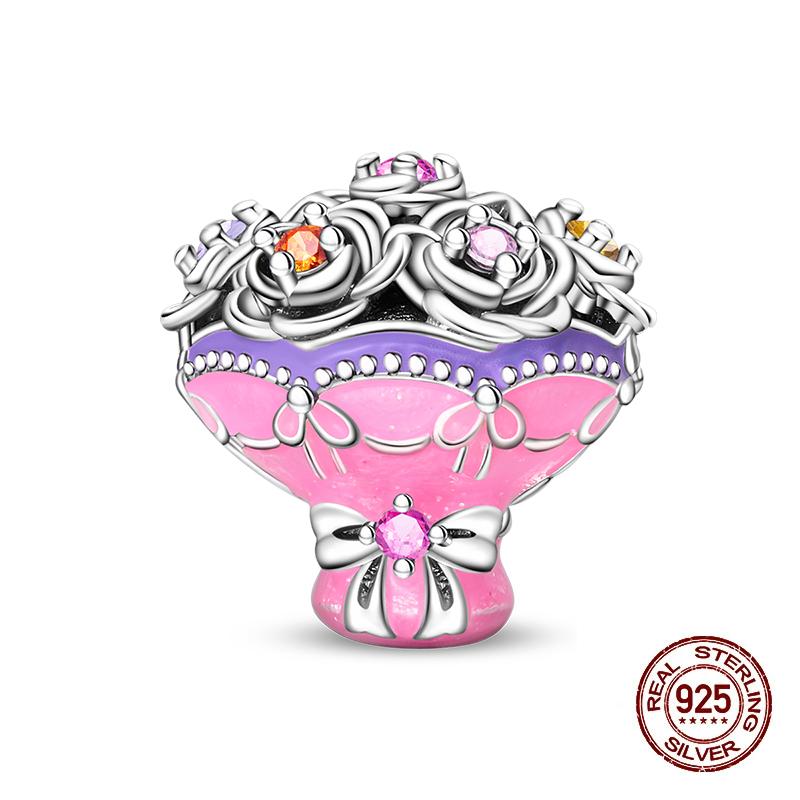 

Новые Шармы Медь Держащая Розы Рука Подвески Шармы Подходят Оригинальным Шарм Браслетам Бусины Сделай Сам Ювелирные Аксессуары