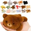 Cute Plushie Decoration Multi-Purpose Soft Plush Animal Magnetic Figurine for Dashboard Side Mirror Refrigerator Locker