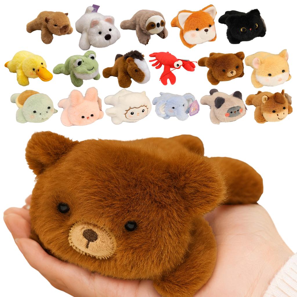 Cute Plushie Decoration Multi-Purpose Soft Plush Animal Magnetic Figurine for Dashboard Side Mirror Refrigerator Locker
