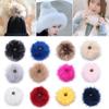 12 cm Kleidungsstück Druckknopf Faux Fuchspelz Strickmütze Bommel Ball Taschen Zubehör Hüte Dekor Haarball