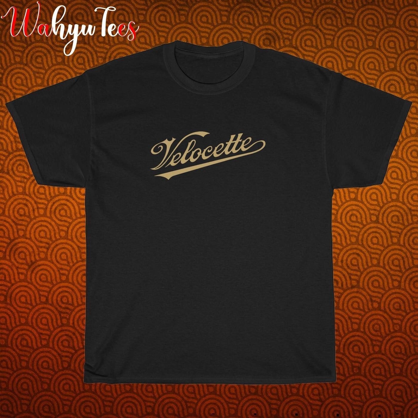 Velocette Classic Motorcycles Logo Black/Navy/White Size S-5XL Unisex T-Shirt S