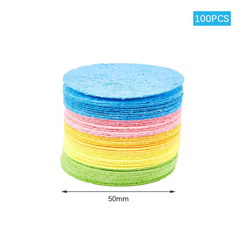 50/100 szt. Skompresowana Naturalna Celulozowa Gąbka do Oczyszczania Twarzy Bawełna do Demakijażu Szczoteczka do Mycia Twarzy Narzędzia do Pielęgnacji Skóry