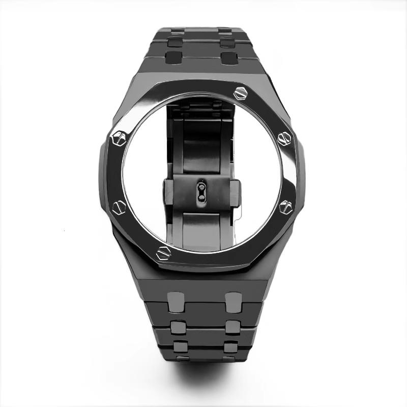 GA2100 Mod kit Stainless Steel Case watch Strap For Casio G-SHOCK Farm Oak GA-2100 GA-2110 GA-B2100 Metal watch bezel watch band