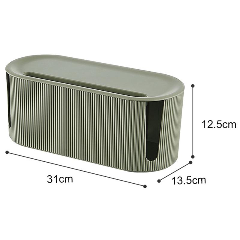 Cable Storage Box With Lid Conceal Power Strips Cords Hider Socket Plug Wireless Wifi Router Board Bracket Cable Organizer Box