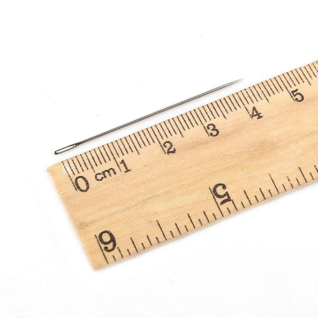 

25 шт./лот Иглы швейные из нержавеющей стали с большим ушком Набор швейных булавок Домашние поделки Бытовые швейные принадлежности 0.8*44mm