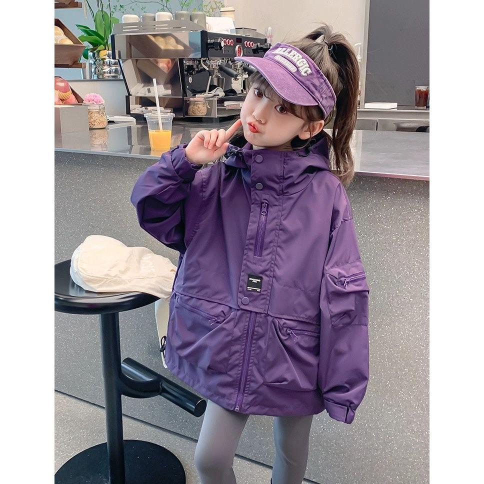 Mädchen Trendjacke Mantel - Sportlicher Casual-Stil, Frühling/Herbst 2025, Online-Promi Hot Item