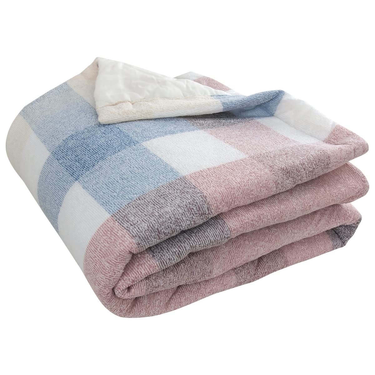 

Rivere Клетчатое лоскутное одеяло, Односпальное, Узор, Хлопковая марля с наполнителем, Стираемое, Влагоотводящее, Быстросохнущее (красный)