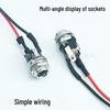 DC-025BM Metal Head 5.5x2.1/2.5mm 5521/5525 DC Female Charging Socket