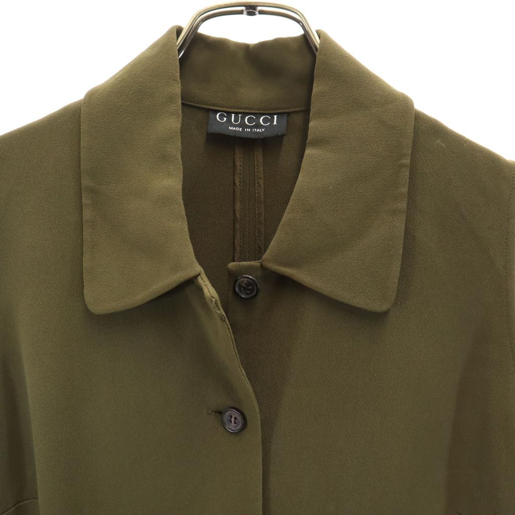 Gucci Made In Italy No Sleeve One Piece Khaki Women Used