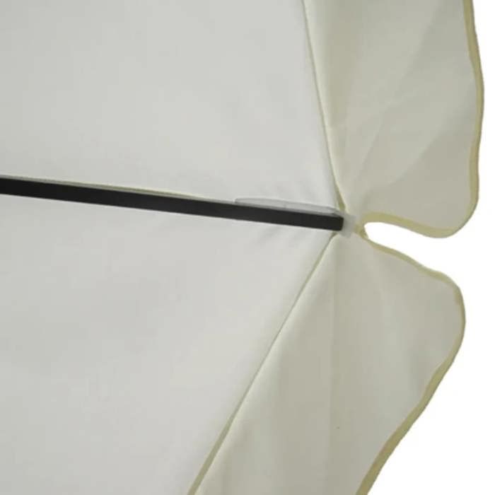 Parasol de jardin - Maison Exclusive - Diam. 5 m - H. 3,25 m - Base remplissable (eau/sable)