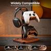 Holz Gaming-Headset-Ständer 3 Ebenen Kopfhörer-Aufbewahrungshalter Gamecontroller-Halter für Heim-Bürogebrauch