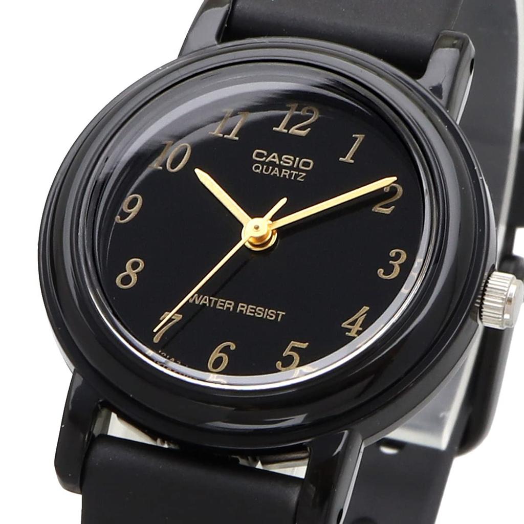 Casio LQ-139AMV-1L Women's Analog Watch, Round Face, Urethane Band, Black