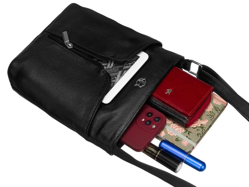 Leather handbag R-TSL-01-CPDM-8934 Black