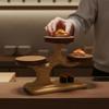 Tree-Shaped Serving Stand with Rectangular Base Versatile for Home Entertaining