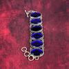Blue Sapphire Lab-Created 925 Solid Sterling Silver Jewelry Bracelet, Beauteous Gemstone Jewelry, Handmade Sapphire Bracelet For Women