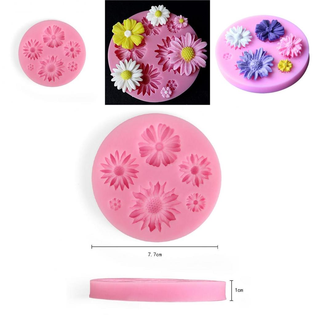 Elegant 3d Blomma Silikonform För Fondant Tårtdekoration Och Sugarcraft DIY