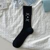 Ballet Style Solid Color Bow Mid Tube Socks Summer Cotton Lightweight Breathable Fashionable Soft Comfortable Casual Women Socks