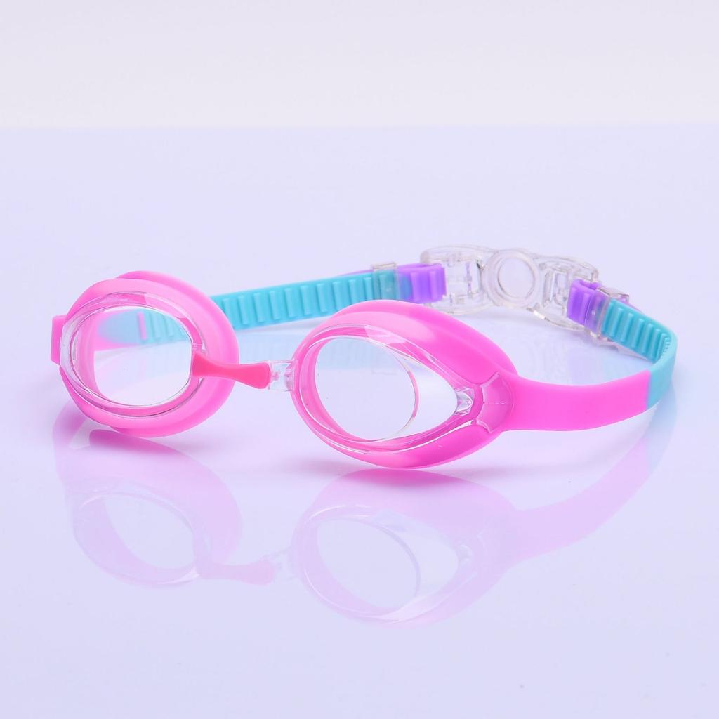 Children's Silicone Swimming Goggles PC Lens Lightweight Waterproof Anti-Fog Leakproof Design Custom Logo Anti-UV Clear Vision