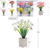 Artificial Flower Matthiola Incana Silk Screen Print For Home Garden Decor With Plastic Material