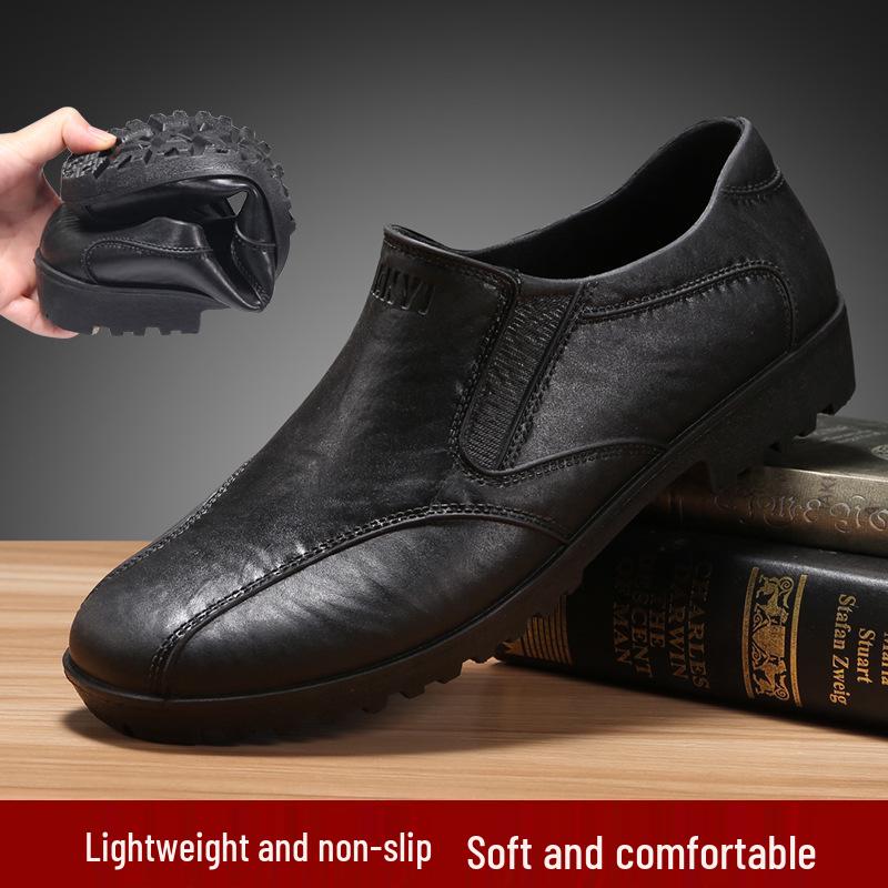 Men's Four Seasons Yellow Waterproof Non-Slip Rain Boots for Construction: Durable, Thickened, Wear-Resistant, Shallow Mouth Design.