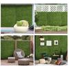 12PCS Artificial Boxwood Wall Panels 50cm X 50cm Grass Privacy Fence Screen Faux Hedge Greenery Backdrop Encrypted Milan Grass with White Flowers for