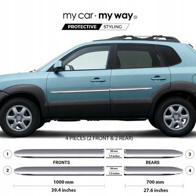 Hyundai Tucson 04-09 Krom Kapı Koruyucu Çıtaları