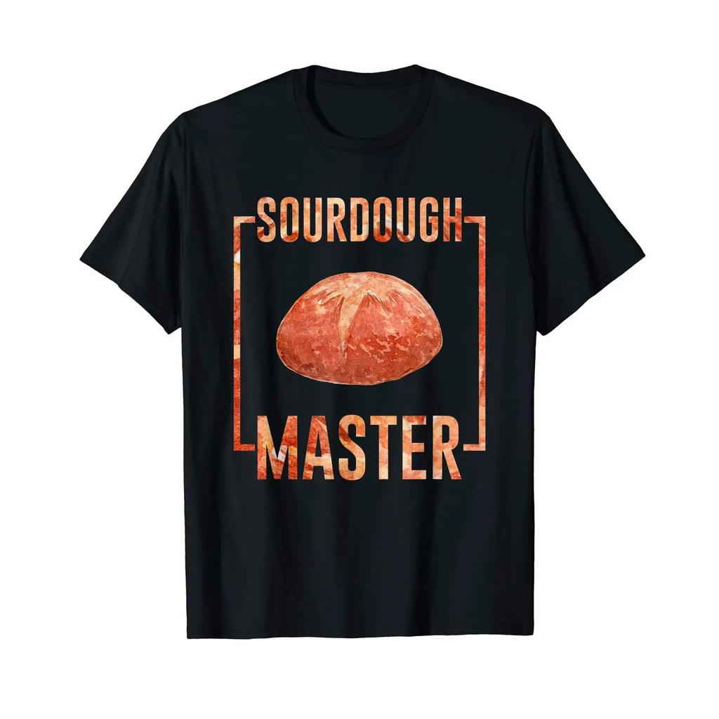 Master Baker Sourdough Starter Cook Bake T Shirt Vintage Slightly Breathable Stylish Top For Everyday Wear Versatile