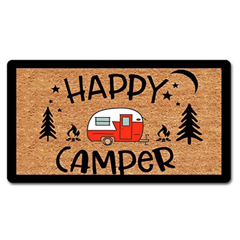 

Забавные приветственные коврики для входной двери Camper Life Doormat Коврики для входной двери Нескользящие приветственные коврики со смешной цитатой Фланелевые дверные коврики