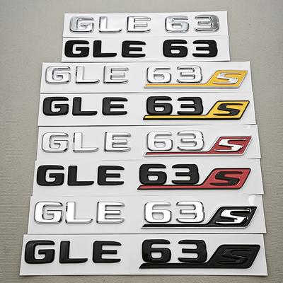 Car Sticker GLE63 GLE63S Letters Logo Rear Trunk Emblem Decals AMG W167 C167 Auto Accessories
