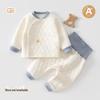 Set di abbigliamento Autunno/Inverno a vita alta per neonati e bambini piccoli: Intimo per Bambini in 2 Pezzi