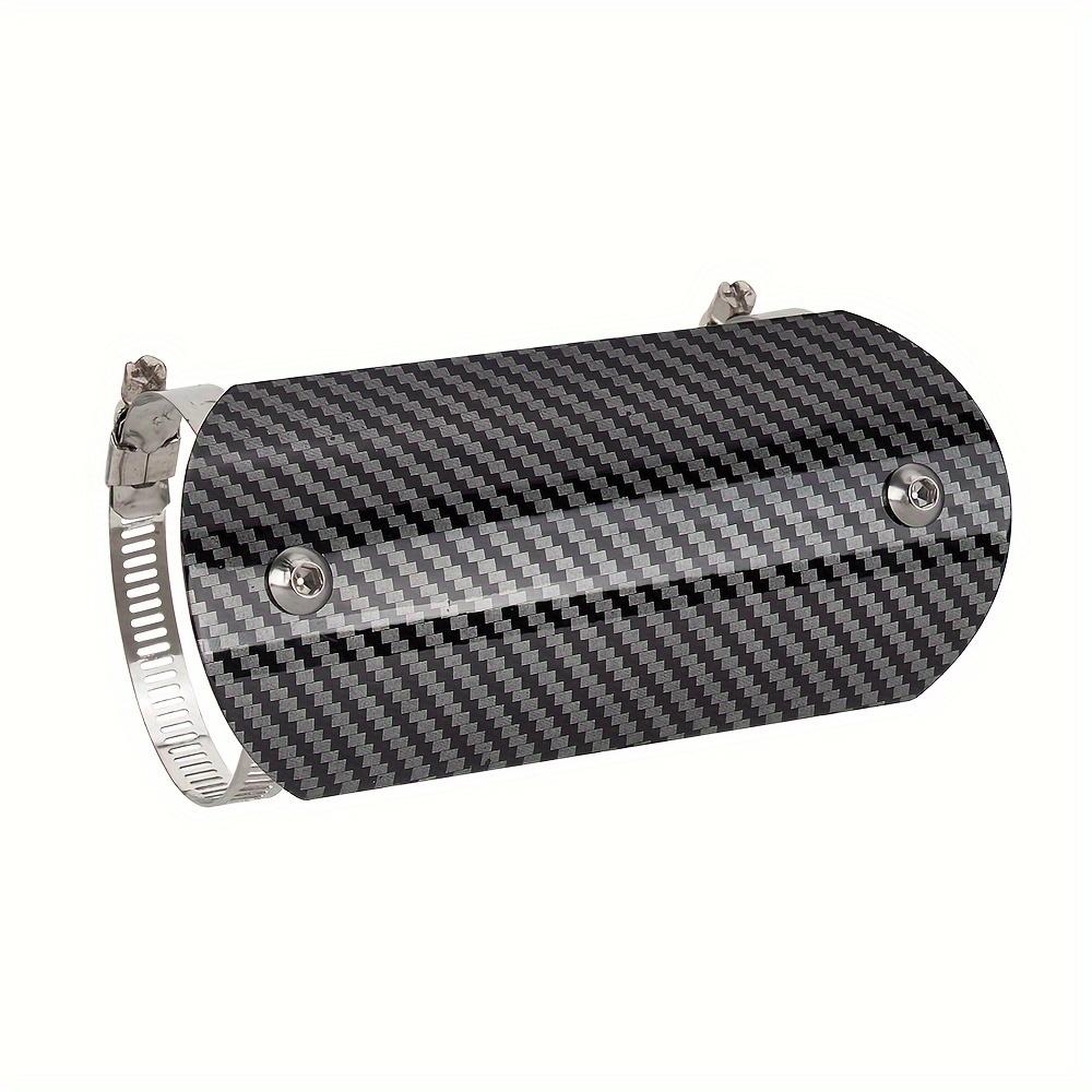 Motorcycle Middle Section Exhaust Pipe Stainless Steel Heat Shield Moto Exhaust Pipe Anti Scald Insulation Cover Silver