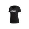 Adidas T Shirts Women's Black Crew Neck Moderate Straight Fit EI4569