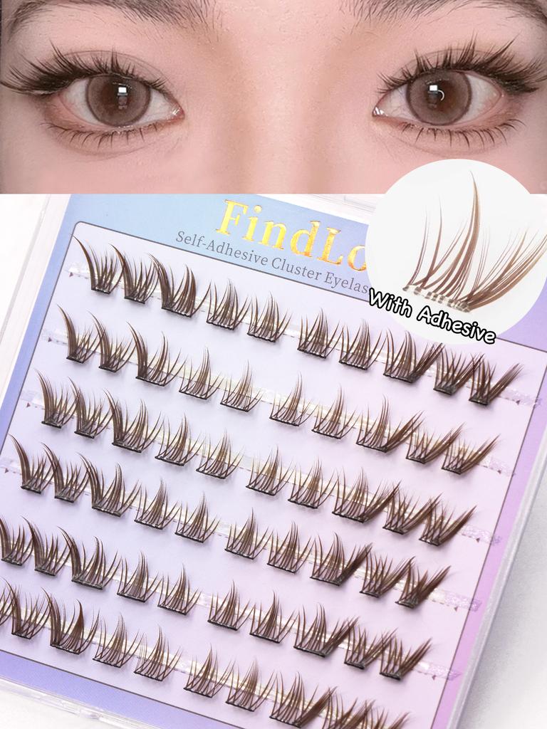 6 Rows Series Glue Free Lashes No-Adhesive Eyelash Set for Full Reusable Defined Lashes Long Lasting Reusable & Easy to Wear.