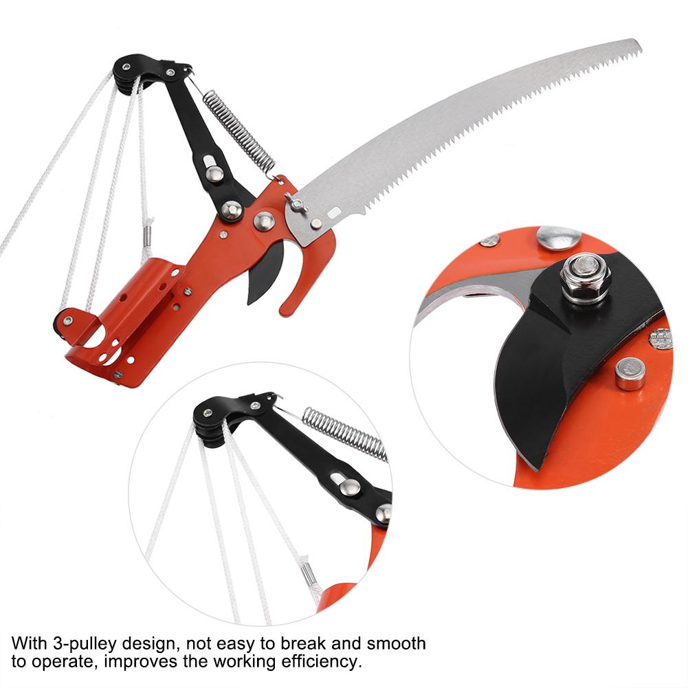 2 In 1 Outdoor High Branch Scissors Pruning Shears Garden Tools (Scissor Saw, No Rod)