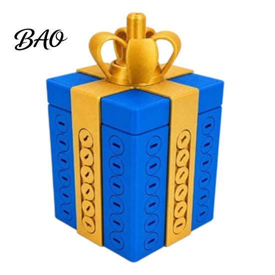 Puzzle Gift Box Annoying Prank Box, 3D Printed Reusable Cash & Card Unique Small Item Storage Holder, Hilarious Challenge Funny Surprise for Birthday