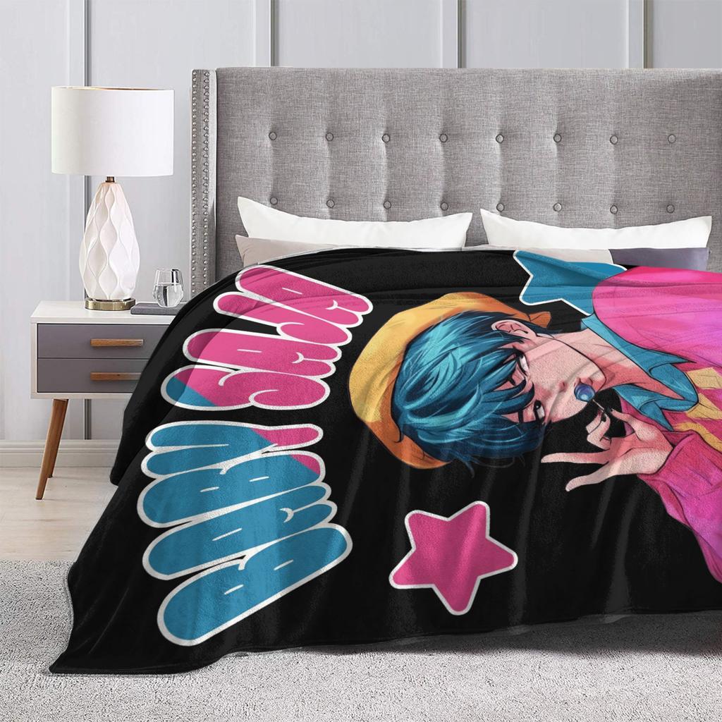 Baby Saja KPop Demon Hunters Saja Boys Blanket Warm Funny Plush Bedding Throws For Child Couch Chair Flannel Bedspread Bed Cover