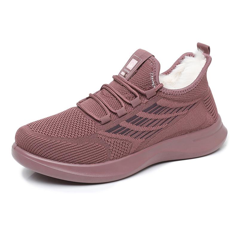 Neue Plus samt verdicken frauen sport schuhe mode lässig warme schuhe rutschfeste und stoßdämpfende winter laufschuhe