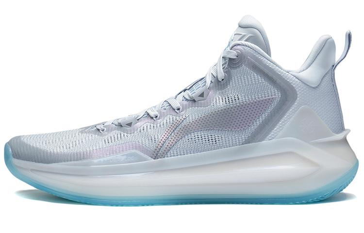 Li Ning Liren 3 Ледниковый Текстиль, Синтетическая Кожа, TPU Устойчивый к истиранию Дышащий Средневысокие Баскетбольные Кроссовки Мужские ABAS089-3 39.5