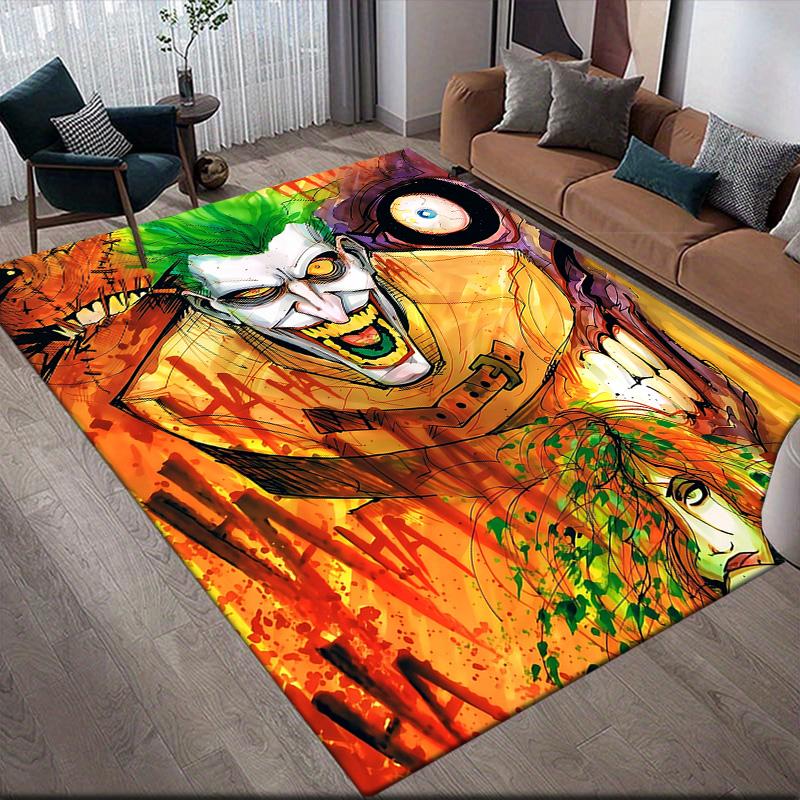 

Graffiti Clown Anti-Slip Rug, Rectangular Carpet for Game Room, Living Room & Sofa Zone 60x90cm